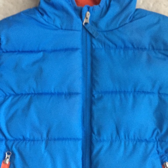 Boy’s winter warm coat / jacket / puffer blue size XS - Picture 2 of 8